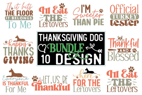 Thanksgiving dog SVG Bundle SVG CraftingStudio 