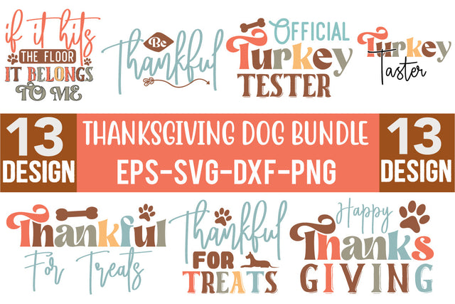 Thanksgiving Dog SVG Bundle SVG CraftingStudio 