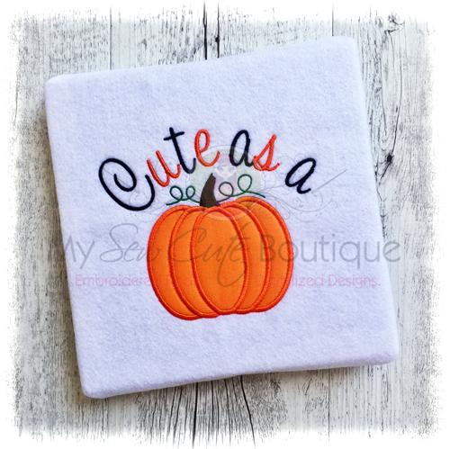Thanksgiving Embroidery Applique Designs Cute Machine Sayings - Applique Downloads - Holiday Appliques - 8 Sizes - Instant Download Embroidery/Applique My Sew Cute Boutique 