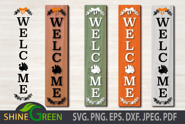 Thanksgiving Floral Porch Sign SVG, Fall, Thanksgiving SVG cut file SVG Shine Green Art 
