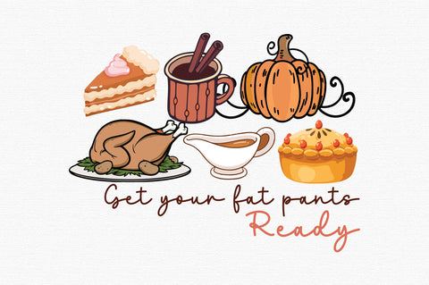 Thanksgiving Food PNG Sublimation SVG designartist 