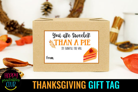 Thanksgiving Gift Tags- Printable Gift Tags Thanksgiving SVG Happy Printables Club 
