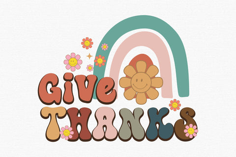 Thanksgiving Give Thanks PNG Sublimation SVG designartist 