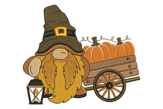 Thanksgiving Gnome Embroidery Design, Fall embroidery design, autumn embroidery design Embroidery/Applique DESIGNS NextEmbroidery 