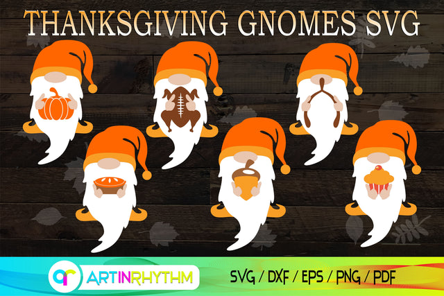 Thanksgiving gnome svg bundle SVG Artinrhythm shop 