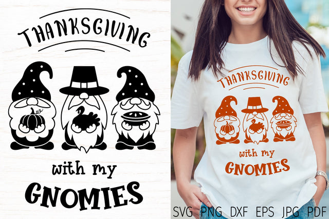 Thanksgiving gnomes svg, fall svg, Thanksgiving svg cut file SVG Digital Rainbow Shop 