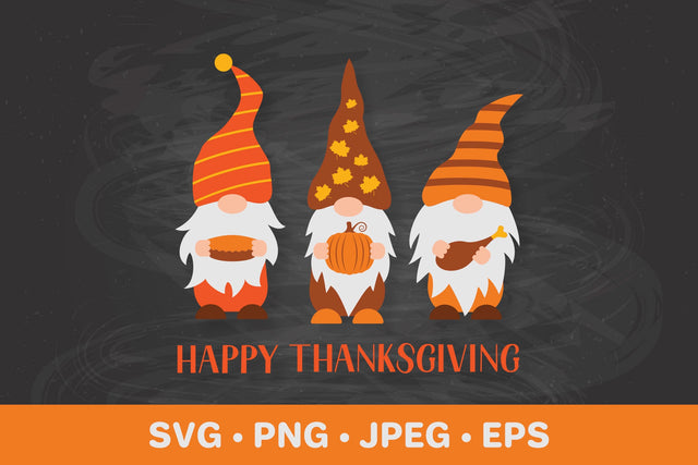 Thanksgiving gnomes SVG. Happy Thanksgiving. Thanksgiving decor SVG LaBelezoka 