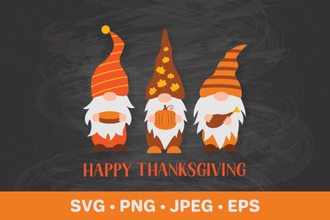 Thanksgiving gnomes SVG. Happy Thanksgiving. Thanksgiving decor SVG LaBelezoka 