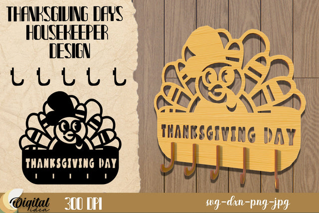 Thanksgiving hanger Laser Cut. Home SVG.Thanksgiving Decor SVG. SVG Evgenyia Guschina 