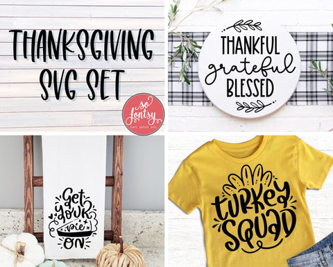 Thanksgiving Mini Design Bundle SVG So Fontsy Design Shop 