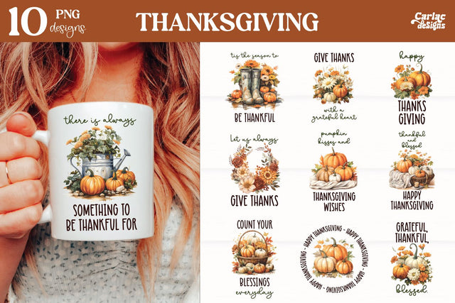 Thanksgiving Mug Sublimation Bundle Sublimation Carla C Designs 