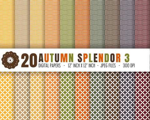 Thanksgiving Patterns BIG Bundle #2 - Printable Fall Digital Papers Digital Pattern Digital Clipart Deals 