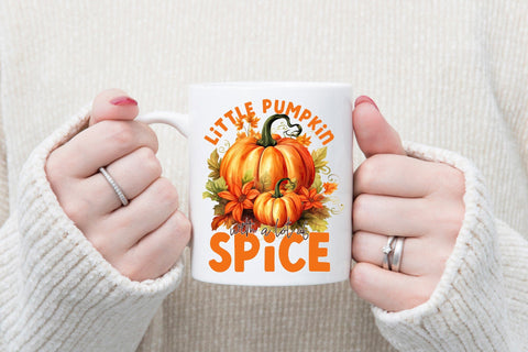 Thanksgiving PNG - Little Pumpkin with a Lot of Spice Sublimation CraftLabSVG 