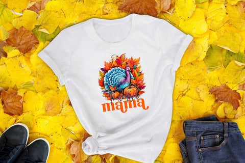 Thanksgiving PNG Sublimation, Thankful Mama Sublimation CraftLabSVG 