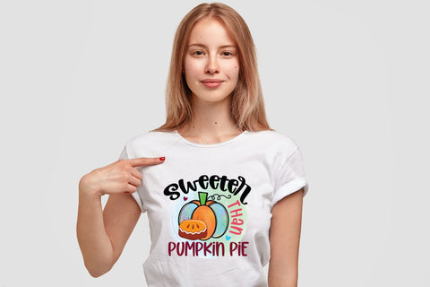 Thanksgiving PNG - Sweeter Than Pumpkin Pie Sublimation CraftLabSVG 