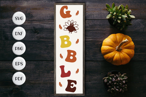 Thanksgiving Porch Sign SVG - Gobble SVG SVG CraftLabSVG 