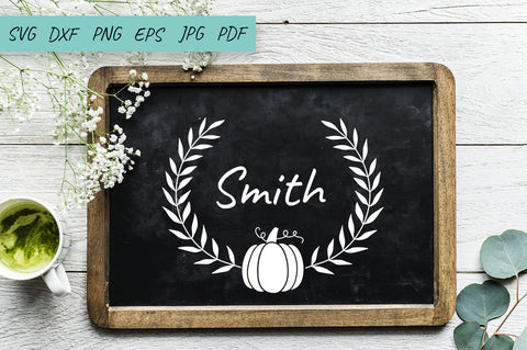 Thanksgiving, Pumpkin, Fall SVG, Monogram Frame, Wreath SVG SVG Irina Ostapenko 