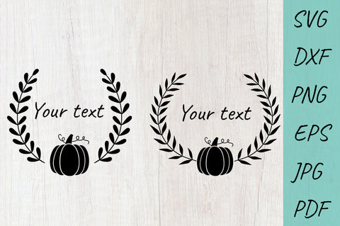 Thanksgiving, Pumpkin, Fall SVG, Monogram Frame, Wreath SVG SVG Irina Ostapenko 