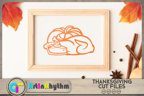 Thanksgiving pumpkin pie / Turkey SVG SVG Artinrhythm shop 