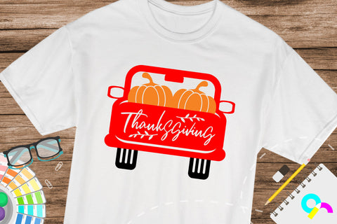 Thanksgiving pumpkin truck svg SVG Artinrhythm shop 