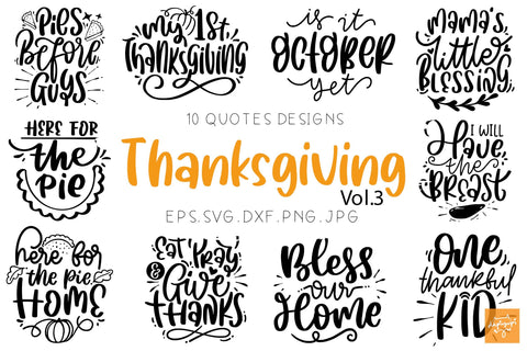Thanksgiving Quotes SVG Bundle Fall SVG SVG dapiyupi store 
