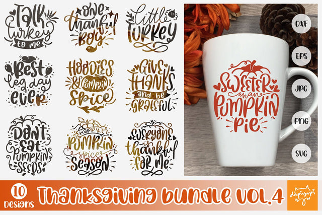 Thanksgiving Quotes SVG Bundle Vol 4 Fall Bundle SVG dapiyupi store 