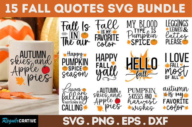 thanksgiving quotes SVG Bundle,Fall svg bundle SVG Regulrcrative 