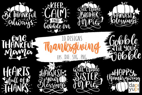 Thanksgiving Quotes SVG, Fall Autumn SVG SVG dapiyupi store 