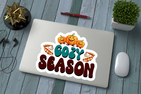 Thanksgiving Retro Stickers Bundle Sublimation Regulrcrative 