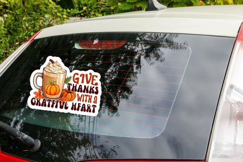 Thanksgiving Retro Stickers Bundle Sublimation Regulrcrative 