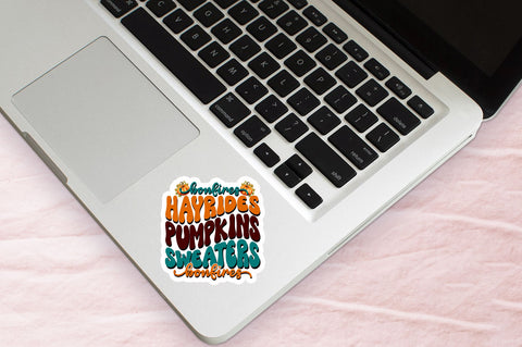 Thanksgiving Retro Stickers Bundle Sublimation Regulrcrative 