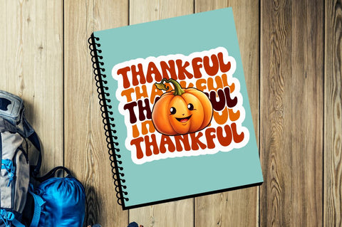 Thanksgiving Retro Stickers Bundle Sublimation Regulrcrative 