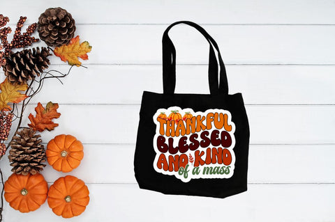 Thanksgiving Retro Stickers Bundle SVG Regulrcrative 