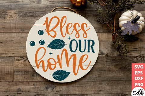 Thanksgiving Round Sign SVG Bundle SVG akazaddesign 