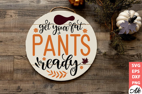 Thanksgiving Round Sign SVG Bundle SVG akazaddesign 