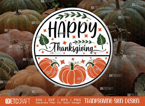 Thanksgiving Sign Bundle Vol-01 | Hello Pumpkin Svg | Welcome Pumpkin Svg | Happy Thanksgiving Svg | Hello Fall Svg | Hey There Pumpkin Svg | Thanksgiving Wood Sign Design SVG ETC Craft 