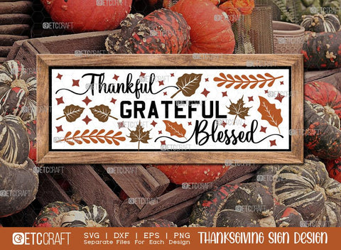 Thanksgiving Sign Bundle Vol-17 | Gather Svg | Farm Fresh Pumpkins Svg | Fall Breeze And Autumn Leaves Svg | Harvest Blessings Svg | Thanksgiving Sign Design SVG ETC Craft 