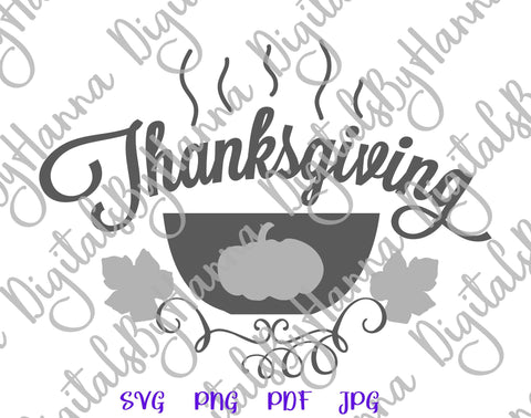 Thanksgiving Sign Print & Cut SVG Digitals by Hanna 