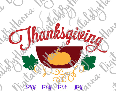 Thanksgiving Sign Print & Cut SVG Digitals by Hanna 
