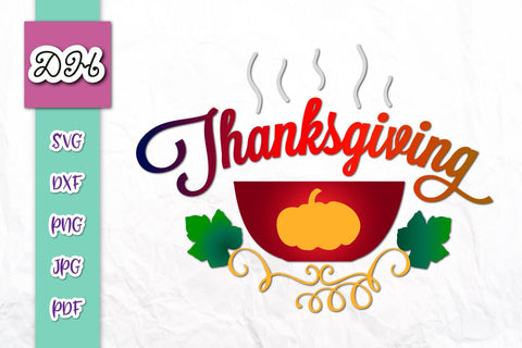 Thanksgiving Sign Print & Cut SVG Digitals by Hanna 