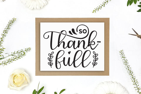 Thanksgiving Sign SVG | So Thank-full SVG CraftLabSVG 