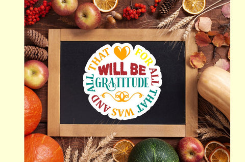 Thanksgiving Sticker Bundle SVG Designangry 