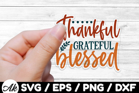 Thanksgiving Stickers SVG Bundle SVG akazaddesign 