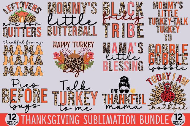 Thanksgiving Sublimation Bundle Sublimation SVGista 