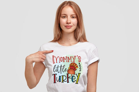 Thanksgiving Sublimation, Mommy's Little Turkey Sublimation CraftLabSVG 