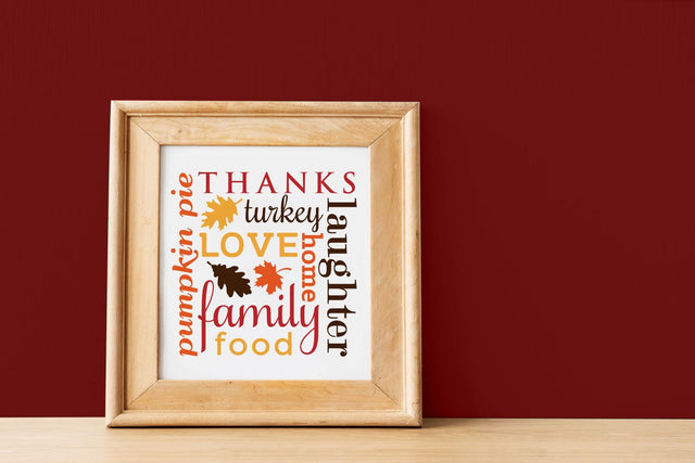 Thanksgiving Subway Art SVG Designed by Geeks 