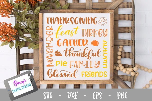Thanksgiving Subway Art SVG - Thanksgiving SVG SVG Stacy's Digital Designs 