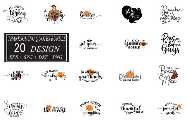 Thanksgiving SVG bundle 20 design SVG svgteam 