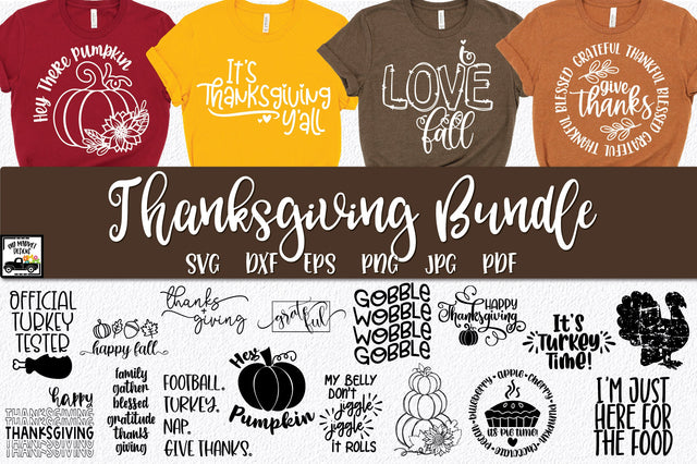Thanksgiving SVG Bundle - 20 Fall SVG Files SVG Old Market 