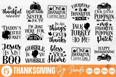 Thanksgiving SVG Bundle, Fall SVG Bundle SVG Svgcraft 